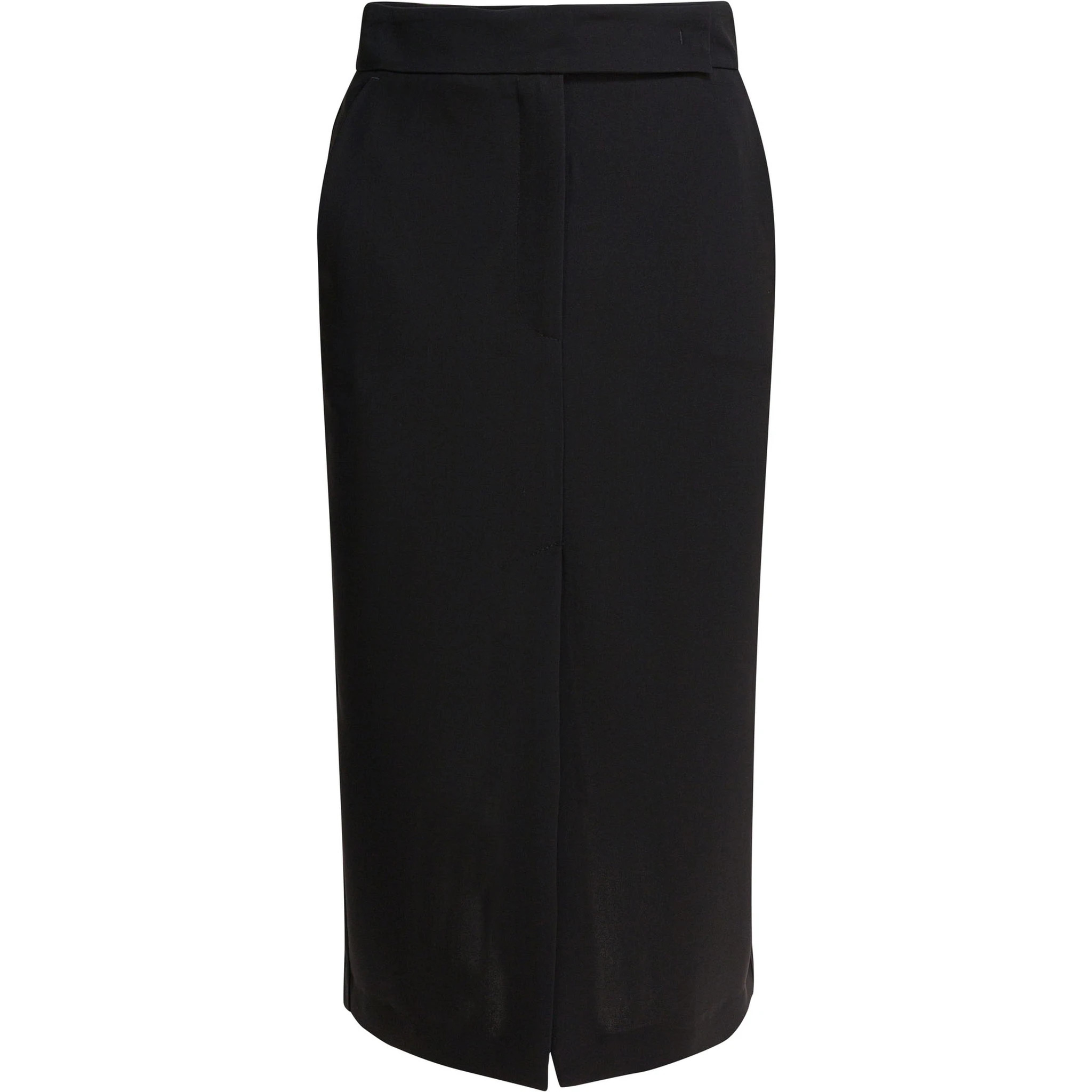 Midi skirt with double slit