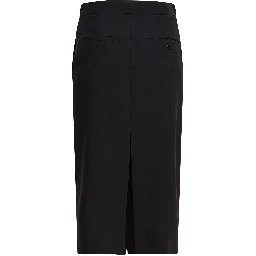 Midi skirt with double slit