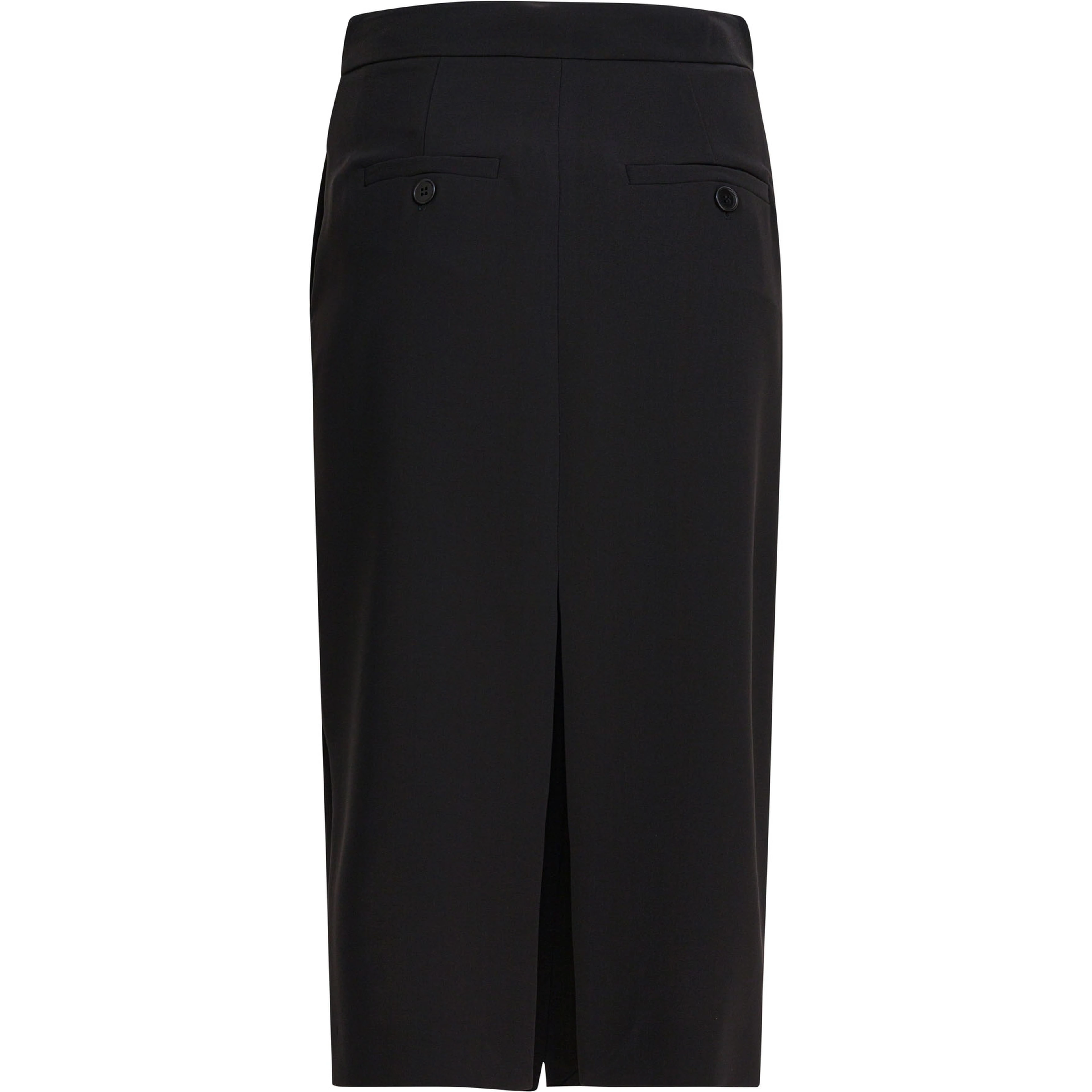 Midi skirt with double slit