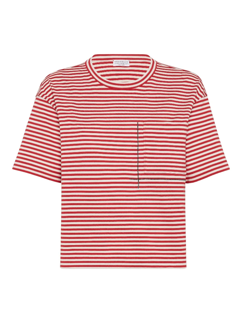 Striped jersey t-shirt