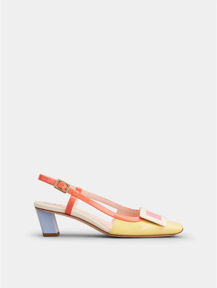 "Belle Vivier" slingback pumps