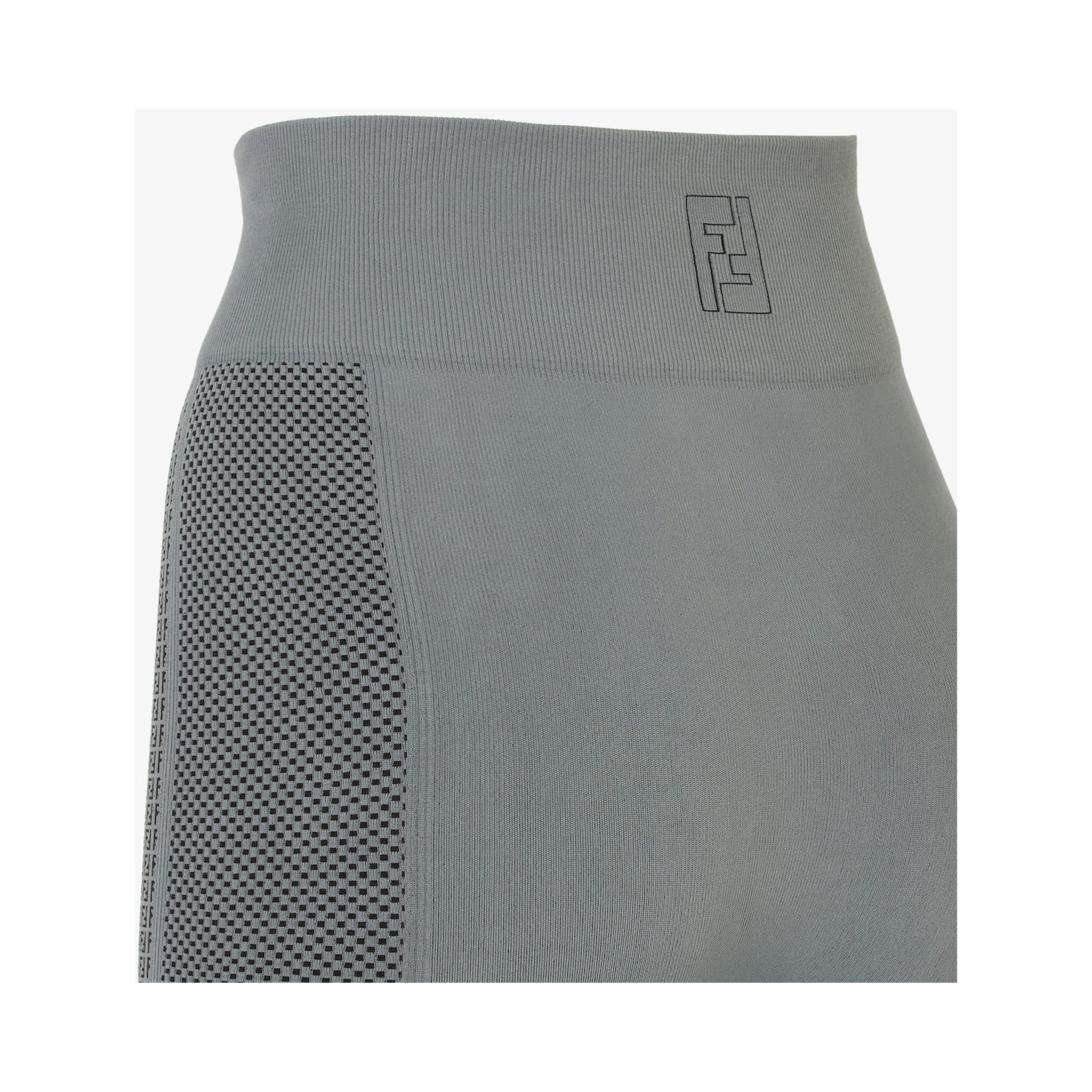 Grey Tech Fabric Leggings In Gray