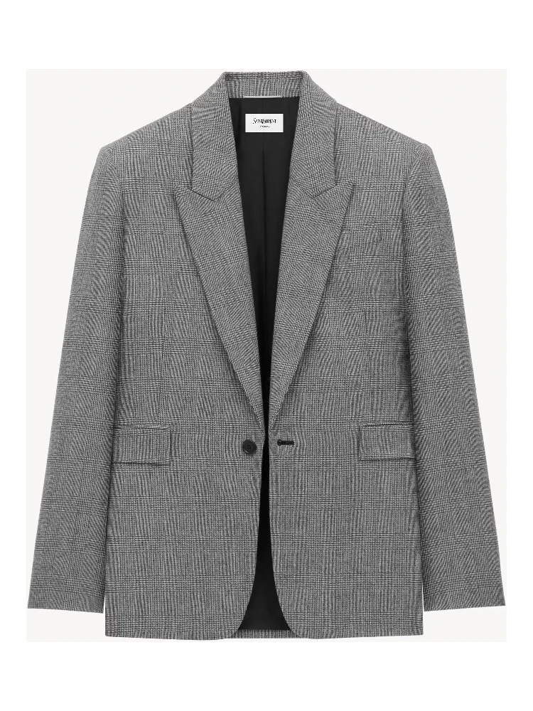 Blazer jacket in wool alternative
