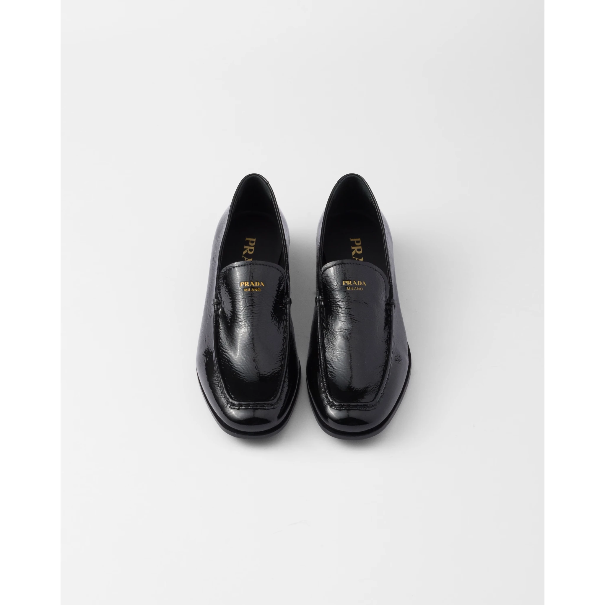 Patent leather loafers