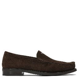 Suede leather loafers