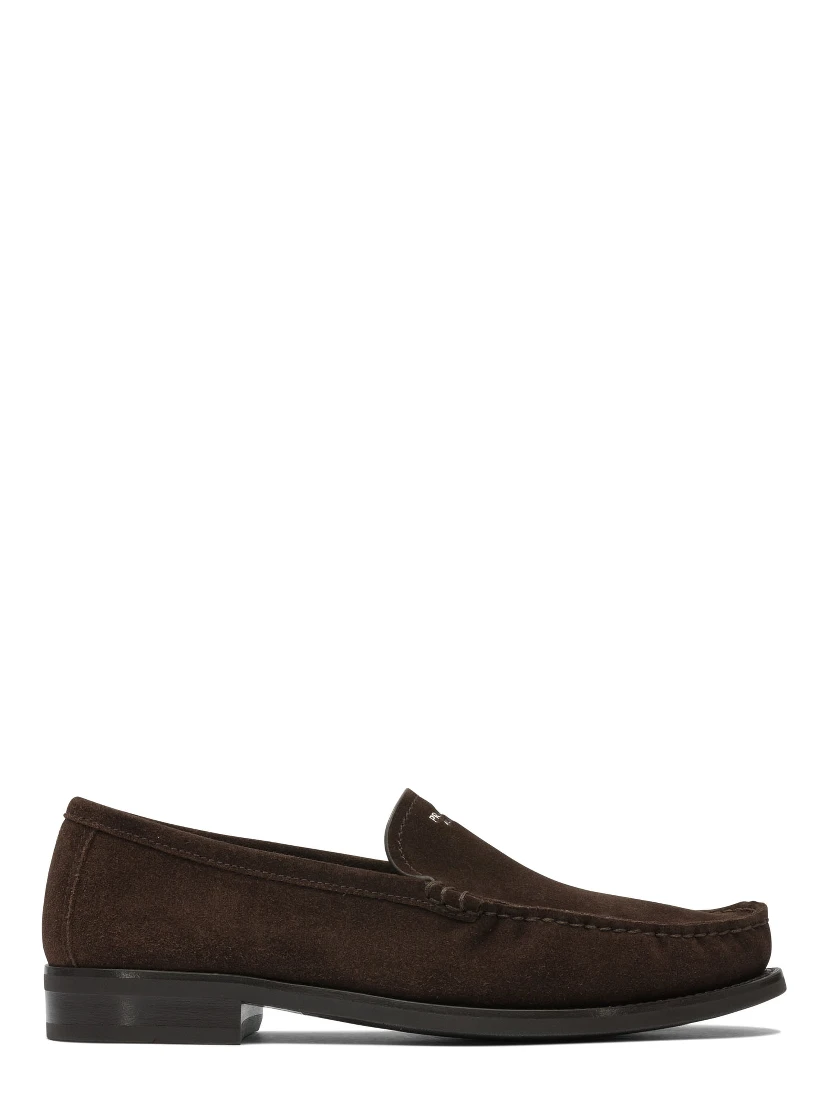Suede leather loafers