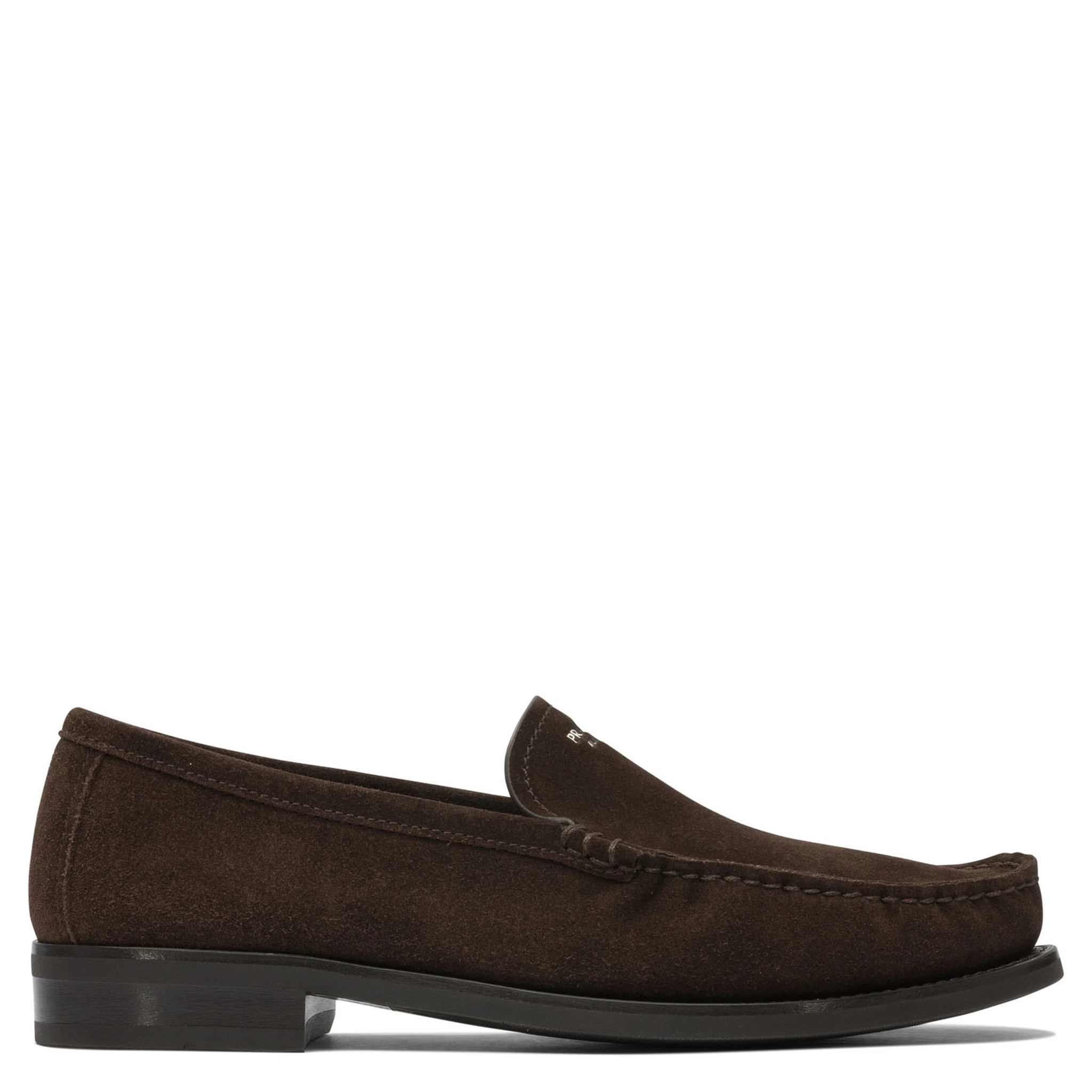 Suede leather loafers
