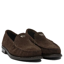 Suede leather loafers