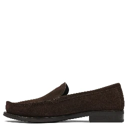 Suede leather loafers