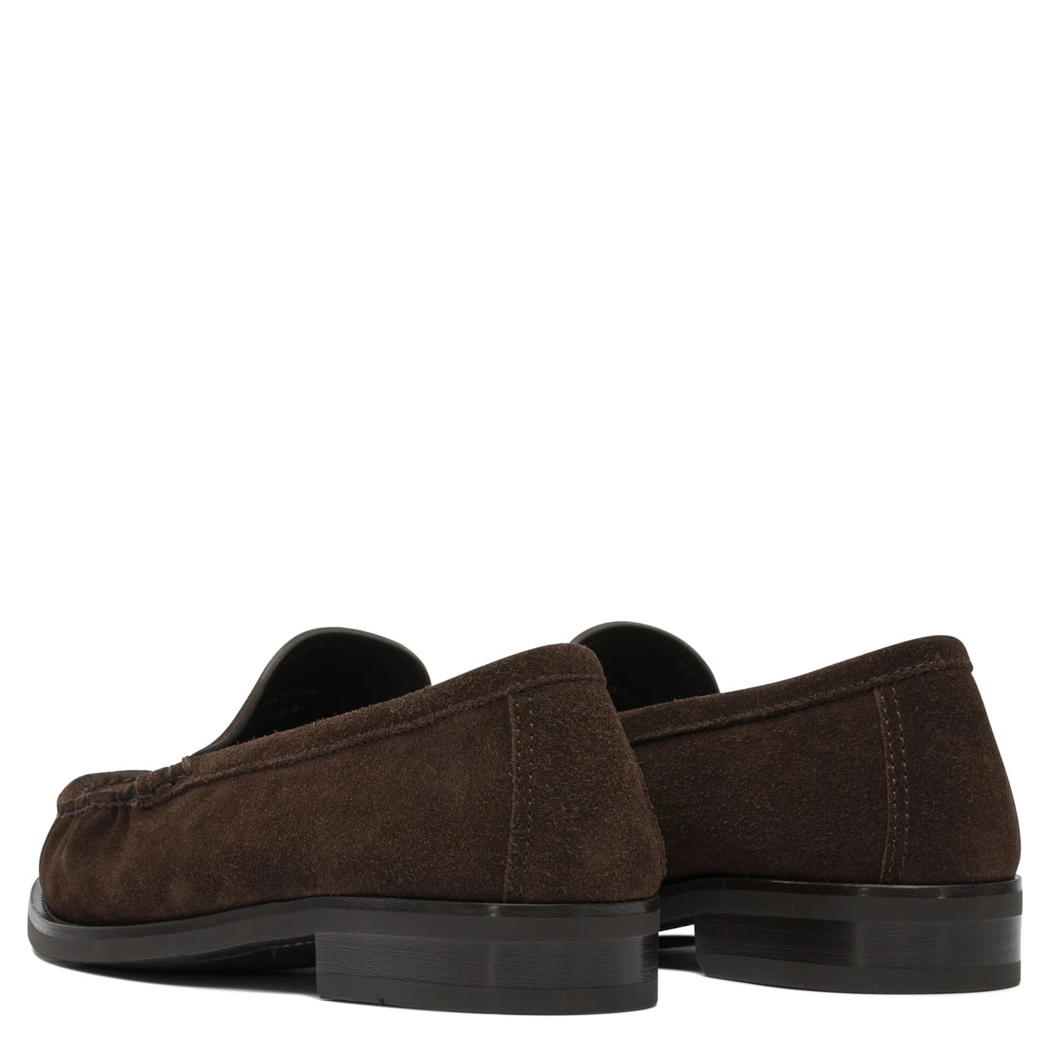 Suede leather loafers