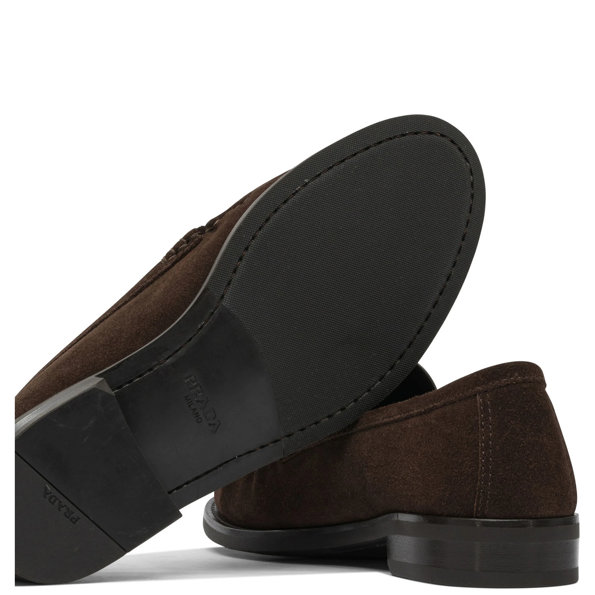 Suede leather loafers