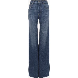 High rise flare jeans