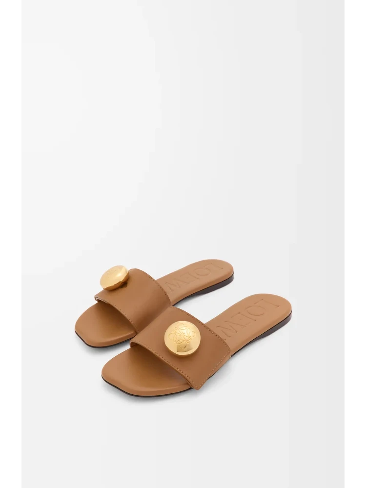 "Pebble" leather slide sandals alternative