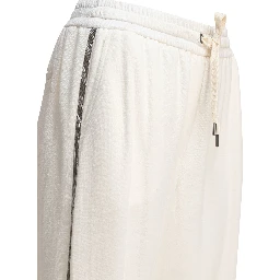 Sport pants with precious stripe