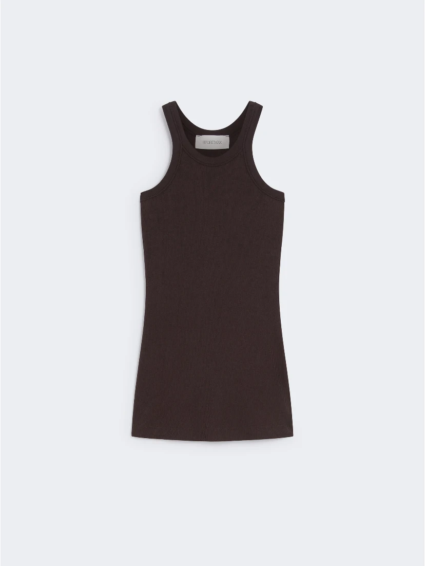 "Caccia" top tank in cotton and silk