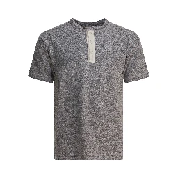 Cotton T-shirt with buttons