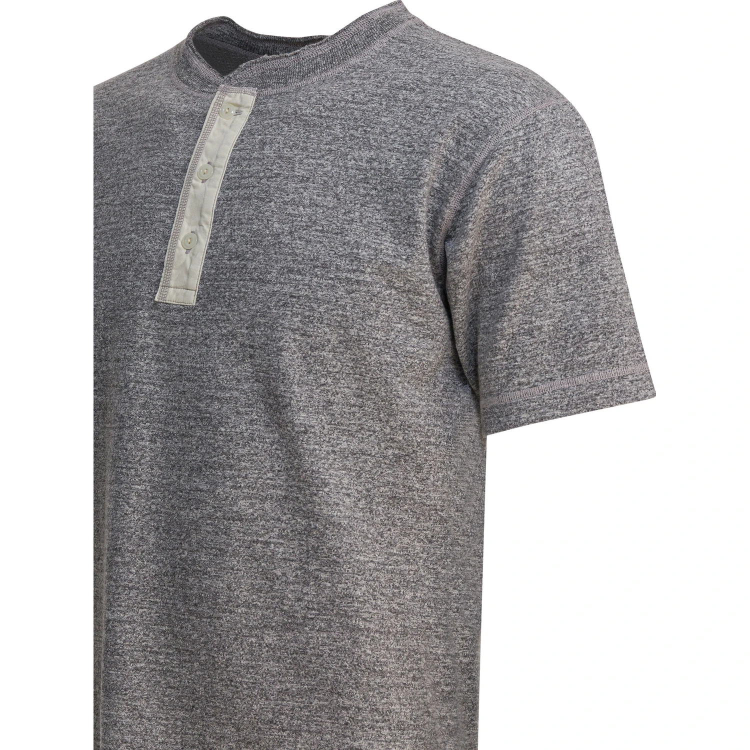 Cotton T-shirt with buttons