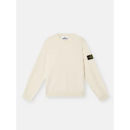 Crewneck sweater in organic cotton