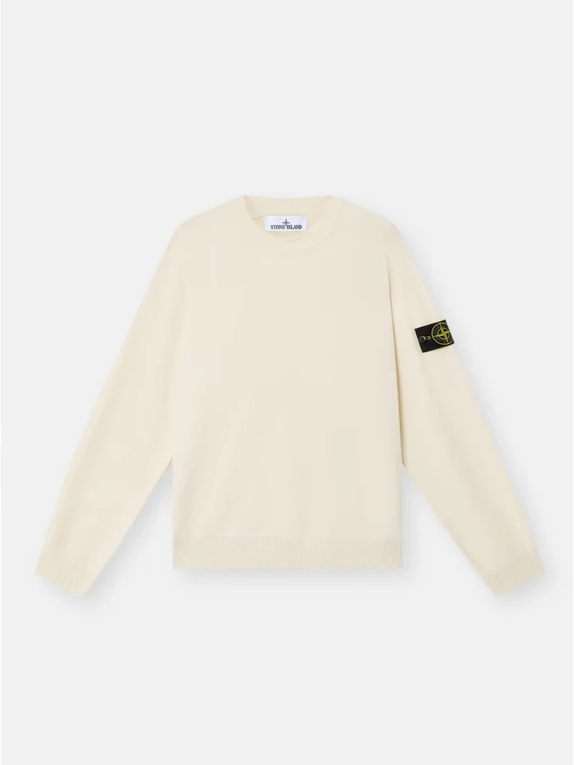 Crewneck sweater in organic cotton