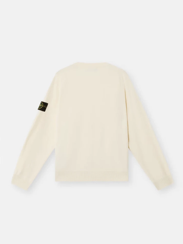 Crewneck sweater in organic cotton alternative