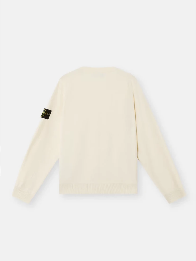 Crewneck sweater in organic cotton