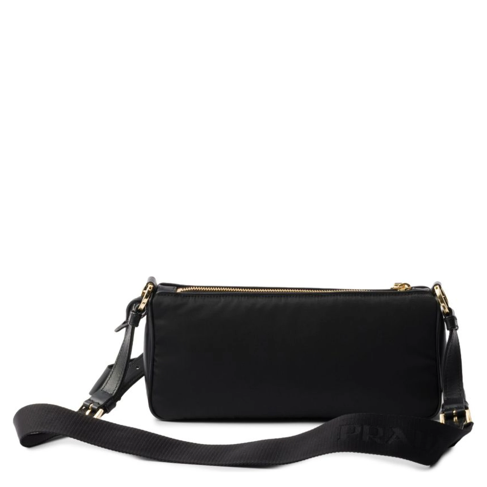 Shoulder bag in Re-Nylon and leather