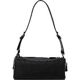 Shoulder bag in Re-Nylon and leather