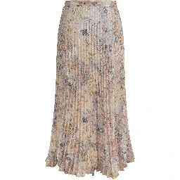 Long pleated skirt