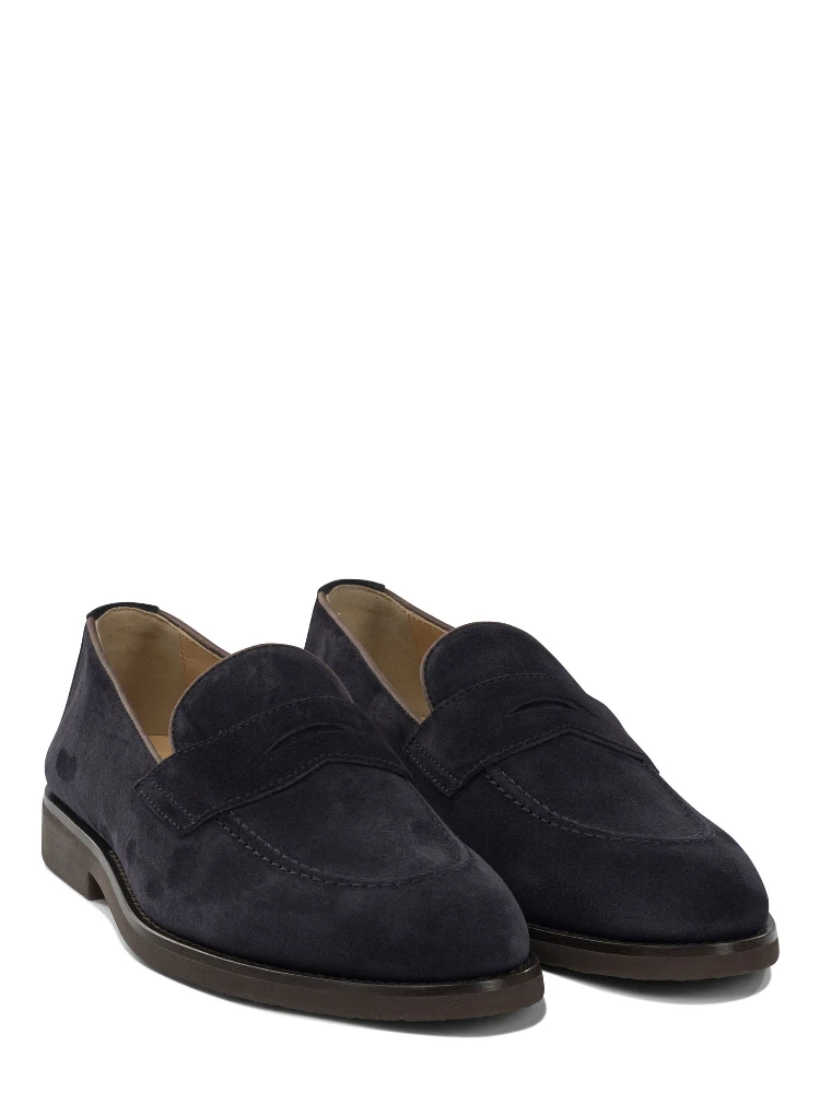 Suede "Penny" loafers alternative