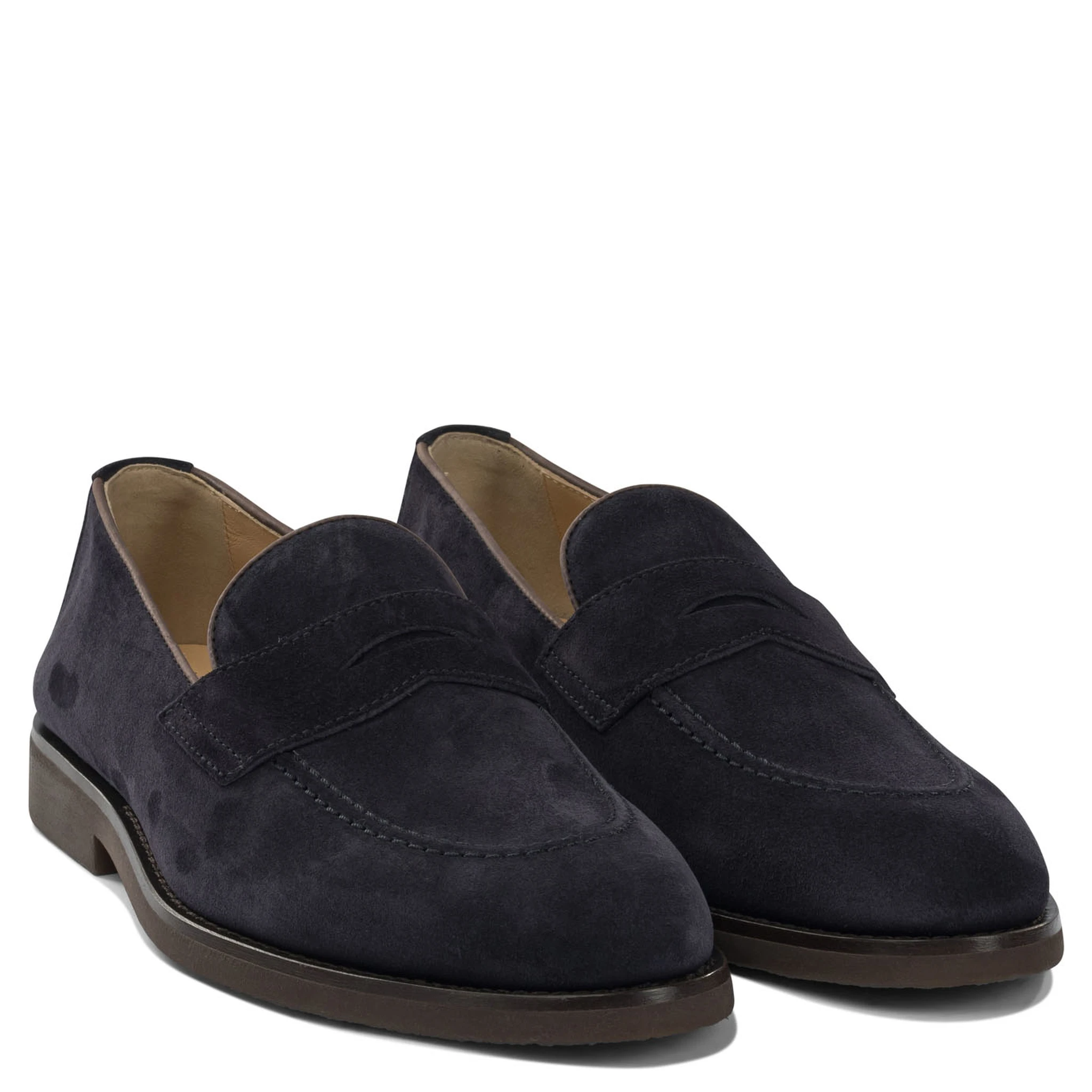 Suede "Penny" loafers