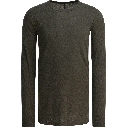 Viscose crewneck T-shirt