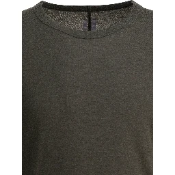 Viscose crewneck T-shirt