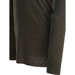 Viscose crewneck T-shirt