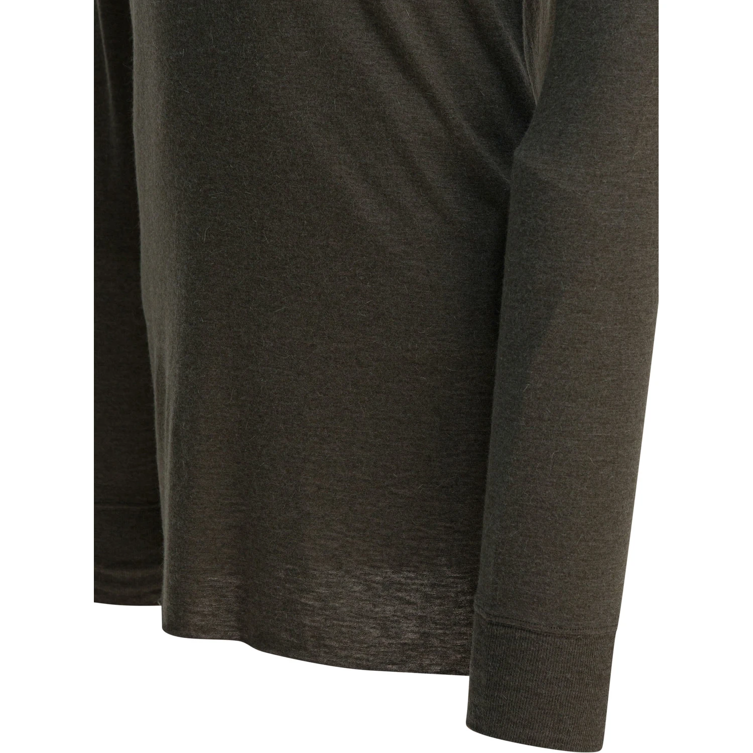 Viscose crewneck T-shirt