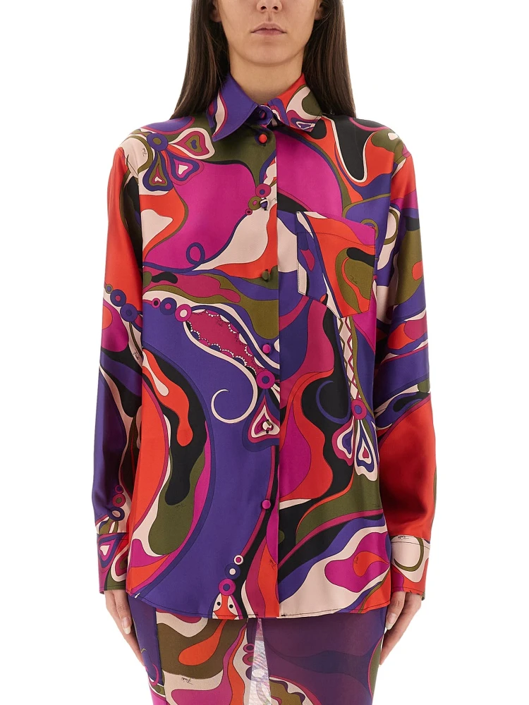 ORCHID PRINT SHIRT
