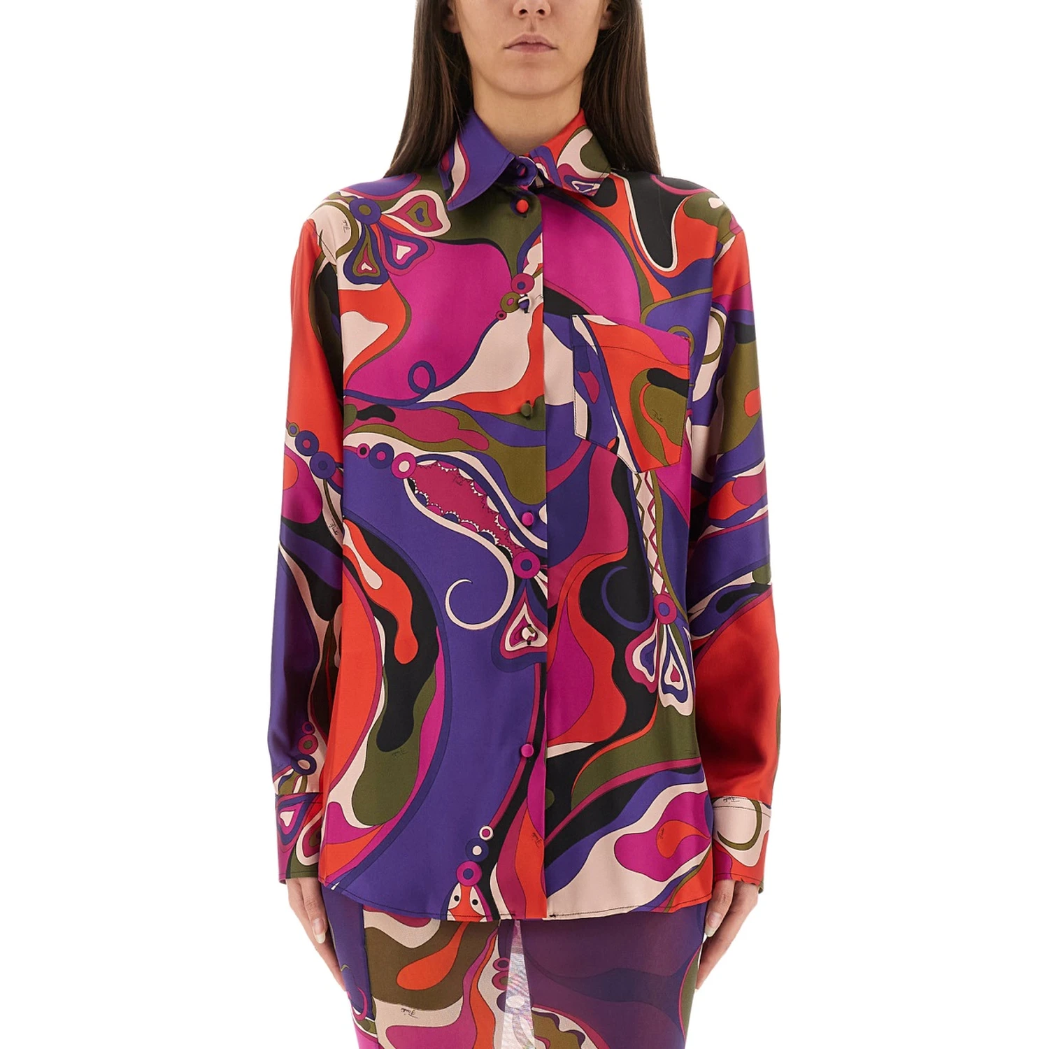 ORCHID PRINT SHIRT
