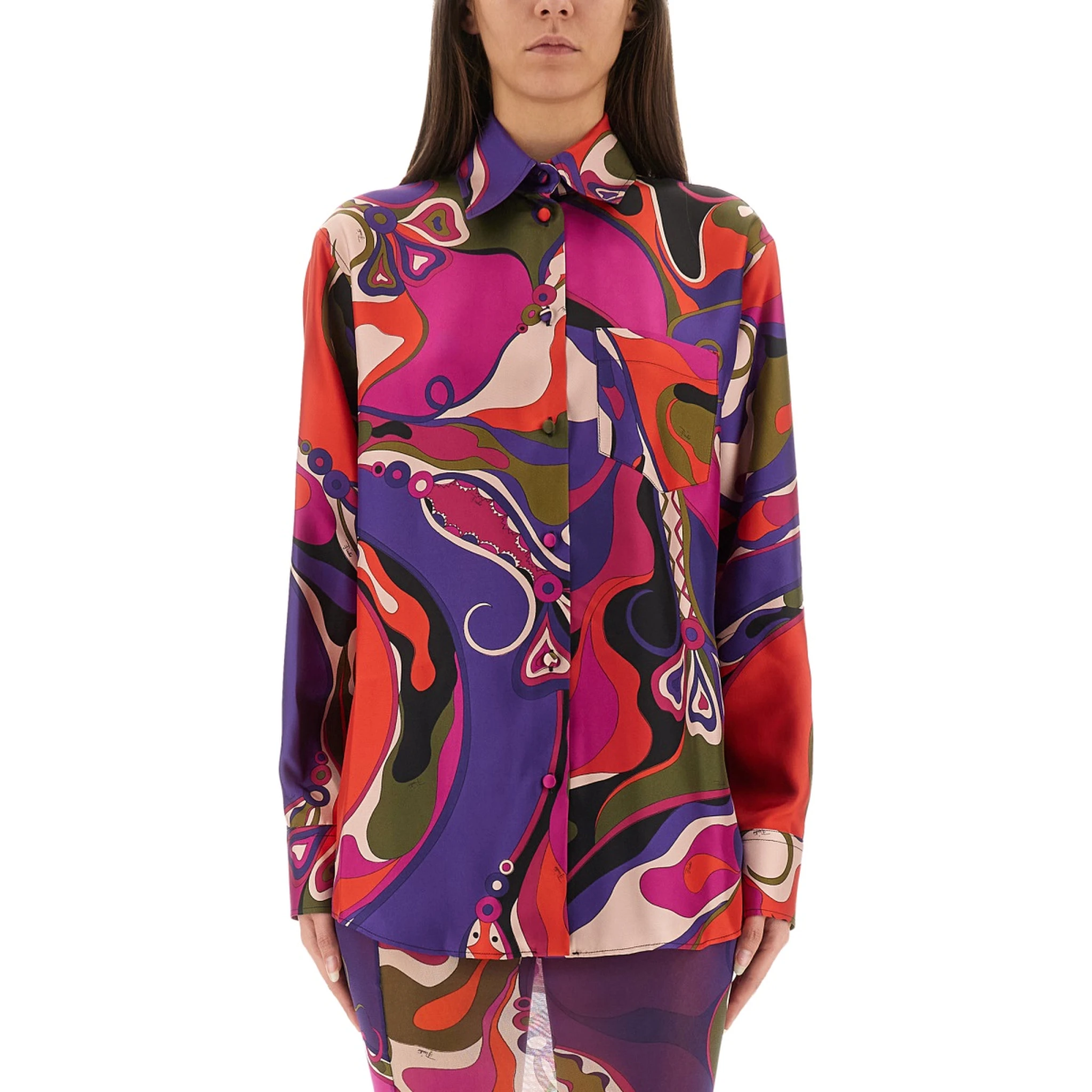 ORCHID PRINT SHIRT
