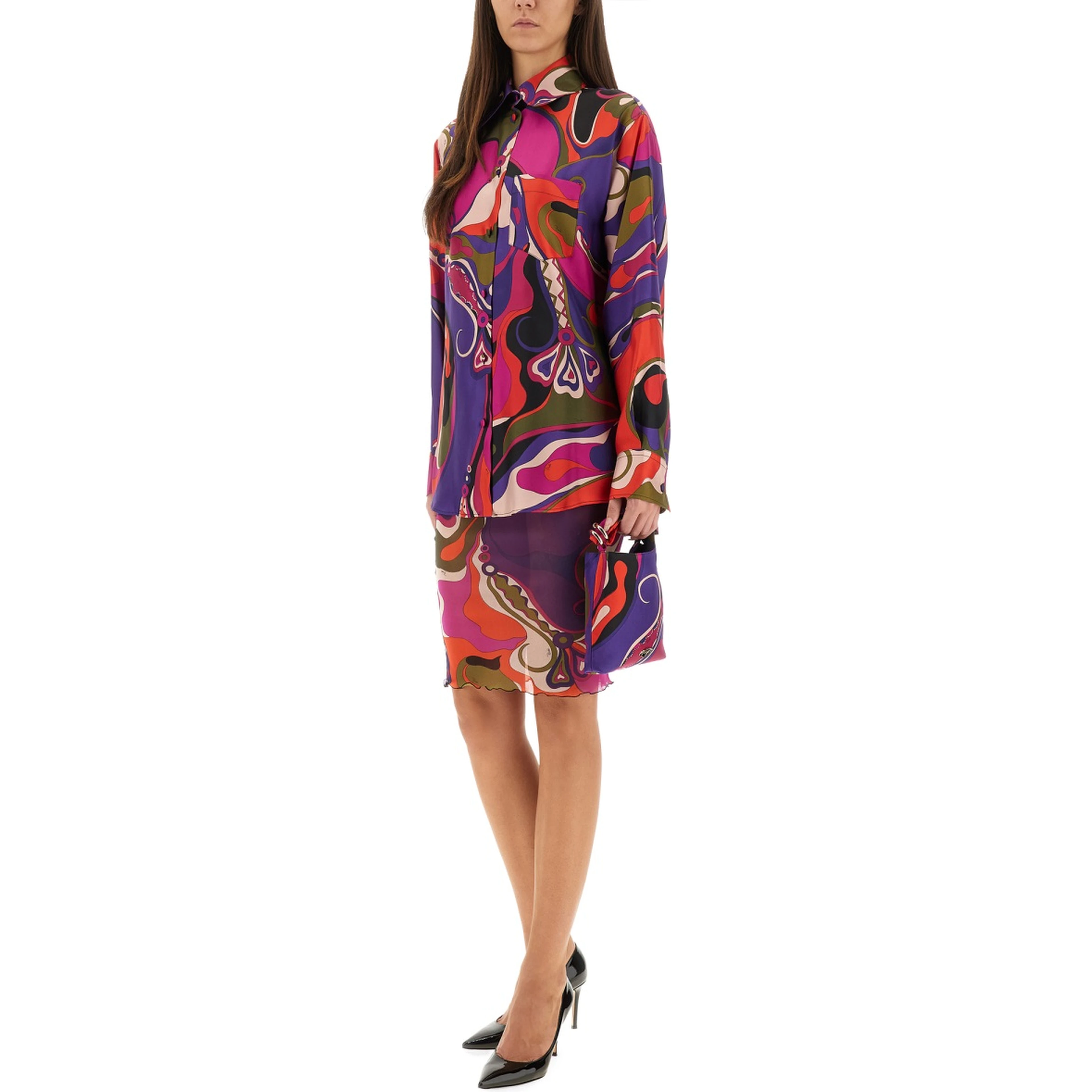 ORCHID PRINT SHIRT