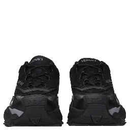 Black Fabric Athletic Sneakers