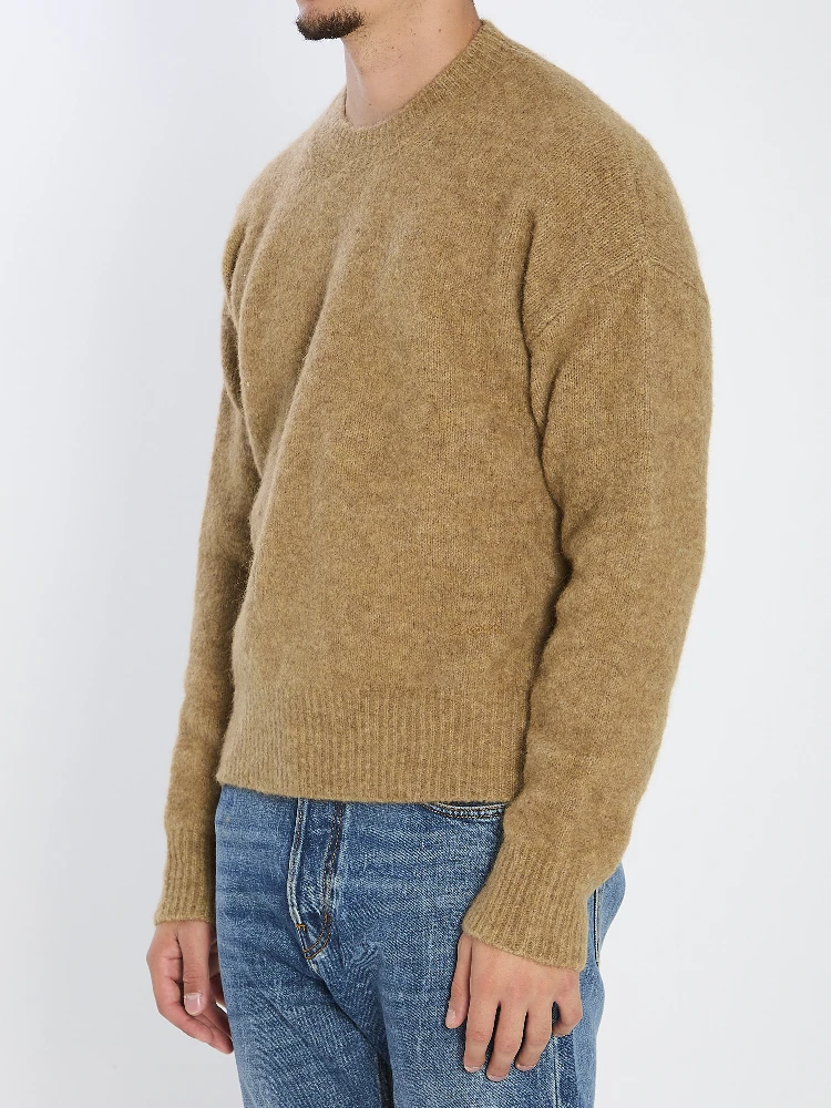 Sweater in alpaca and wool alternative