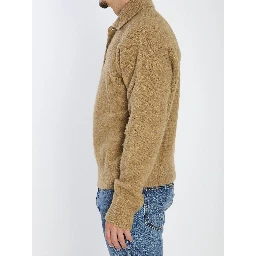 Polo in alpaca and wool