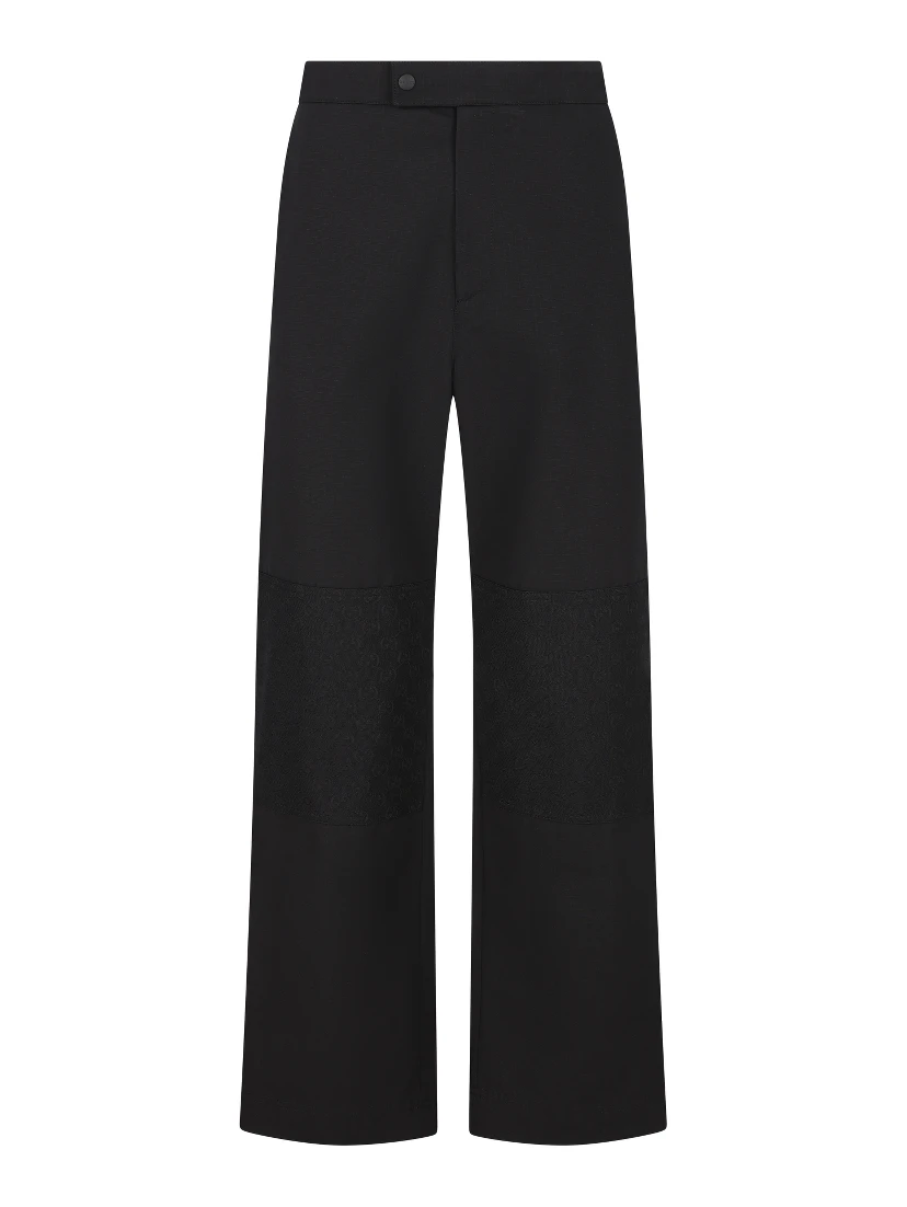 Cotton ripstop pant in black