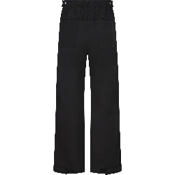 Cotton ripstop pant in black