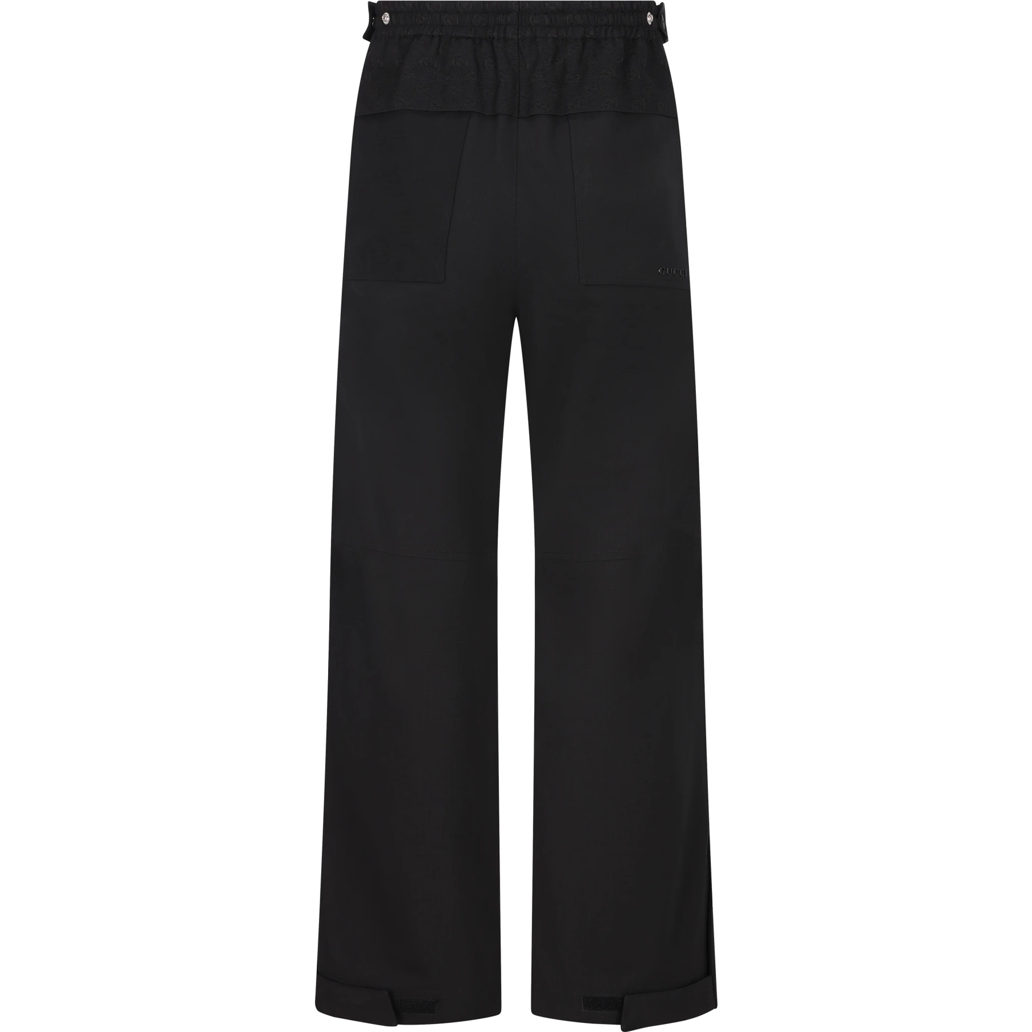 Cotton ripstop pant in black