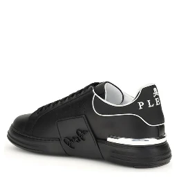 Black Calf Leather Bos Taurus Athletic Sneakers