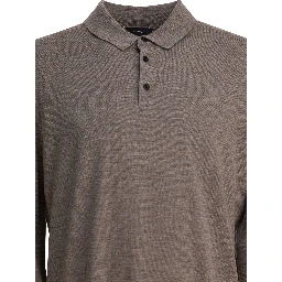 Wool and cashmere polo shirt