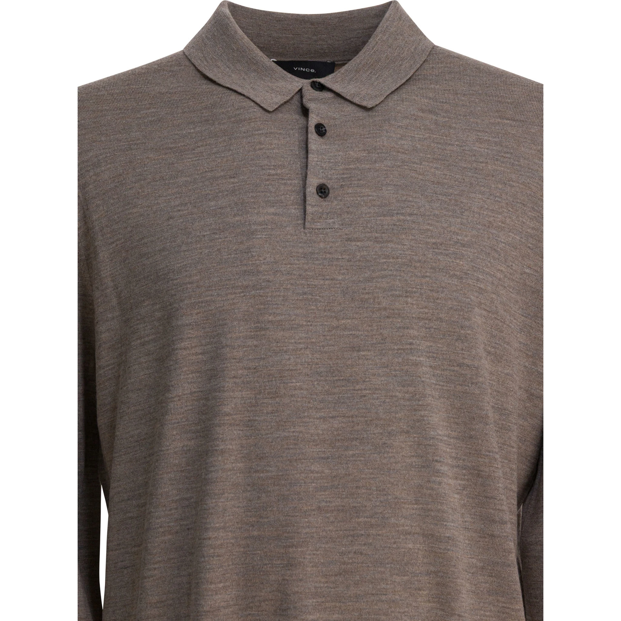 Wool and cashmere polo shirt