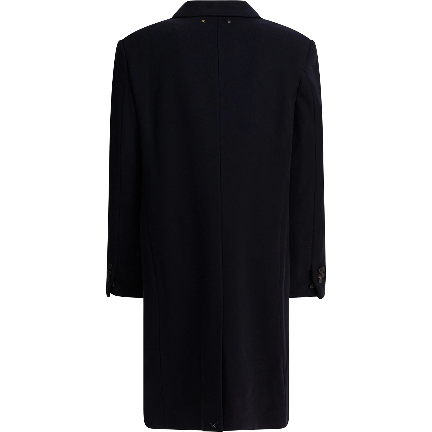 Single-breasted wool coat