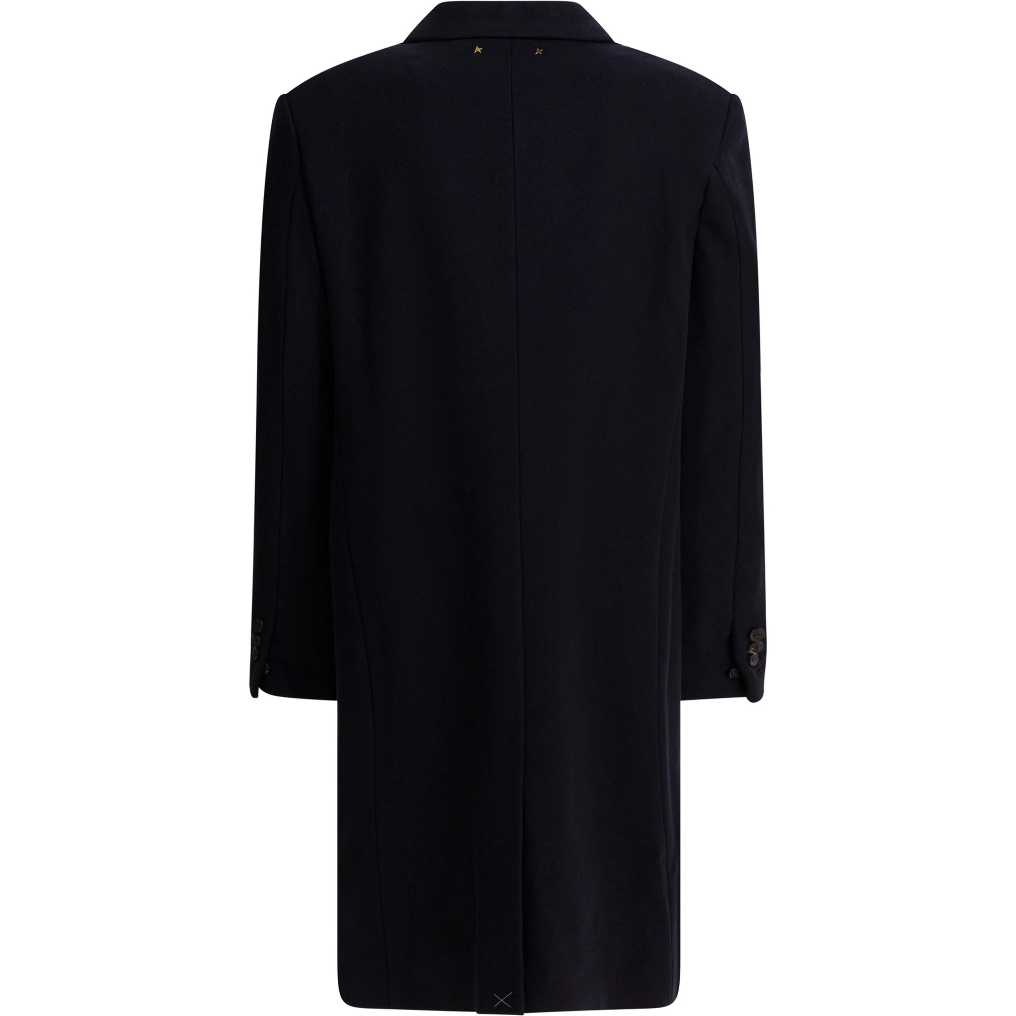 Single-breasted wool coat