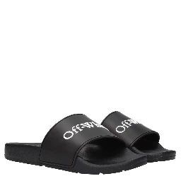 Black Cotton Slippers